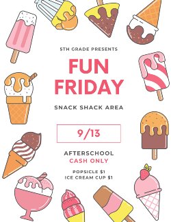 Fifth Grade Fun Friday Flyer